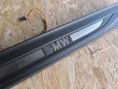BMW Door Sill Lighted Trim Cover, Front Left 51477203607 F10 528i 535i 550i3
